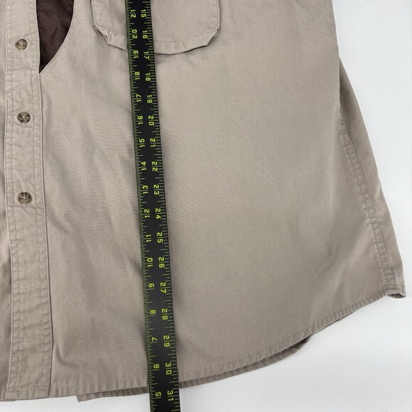 Woolrich Shirt Mens 2XL Green Canvas Outdoor Guide Collection Shooting Hunting - Picture 11 of 12